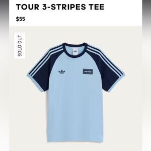 Adidas OASIS 3-Stripes Tee unisex Medium